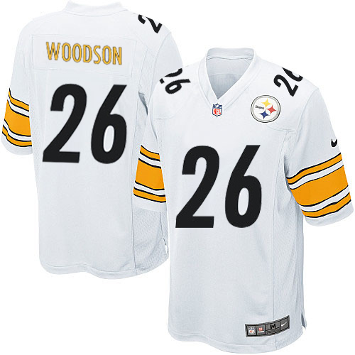 Youth Limited Rod Woodson Nike Jersey White Road - #26 NFL Pittsburgh Steelers